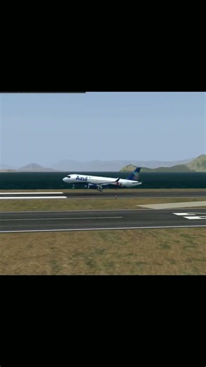 New Livery for Flightgear A320 #flightgear #airbus #a320 #azul #landing #america #shorts #aviation