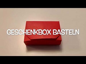 Geschenkbox falten - Origami Box basteln - DIY Bastelideen mit Papier - оригами