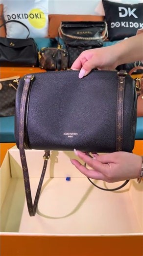 Unboxing the Sleek Black LV Leather Crossbody Bag 🖤✨