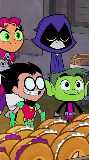 Les bagels des frères Wright 🦇 #TeenTitansGo #CartoonNetwork #shorts ‪@cartoonnetworkFR‬