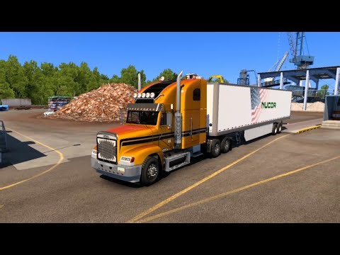 Freightliner FLD | Caja seca | American Truck Simulator #americantrucksimulator #trailer #game