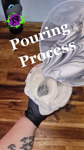The pouring process. And this is why its an art #australiansmallbusiness #siliconeartist #fantasytoy #monsterfudgers #sosatisfying #illawarra #silicone