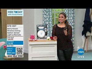 Bell Howell Wireless Ceiling MotionSensor Light with R...