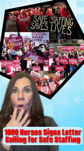 #Shorts 1000 Nurses Signs Letter Calling for Safe Staffing #patientsafety