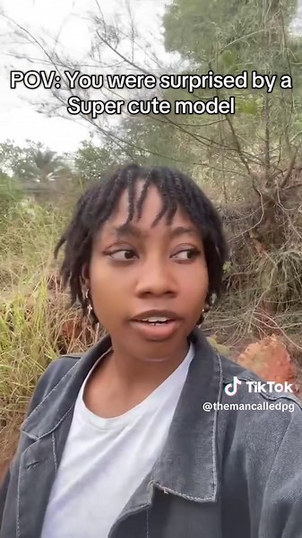 Surprise Encounter with a Cute Model