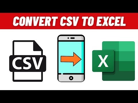 How to Convert CSV File to Excel in Mobile | Convert CSV to XLSX
