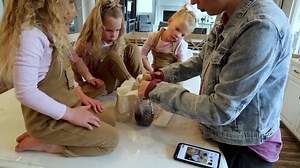 112K views · 4.1K reactions | Teachign the girls how To Properly wash hands-SCIENCE EXPERIMENT | A Miracle Unfolding-Gardner Quadruplets | Facebook