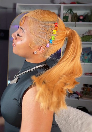 new hair inspo? 🤭🍒 be honest, would you wear this style? I love it so much 😭 #braidedponytail #detroithair #hairstyles #destineerose #destineeshair