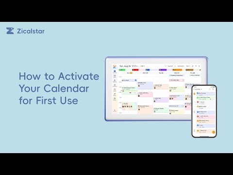 How to Activate Your Calendar for First Use