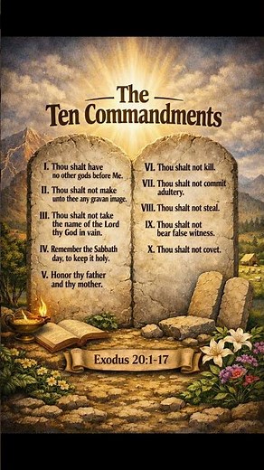 Exodus 20:1-17 The Ten Commandments: God’s Covenant of Love