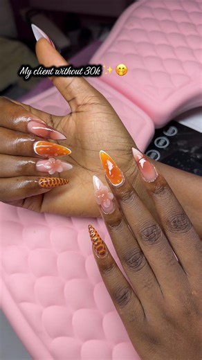 Nail Art Transformation: Client Before and After