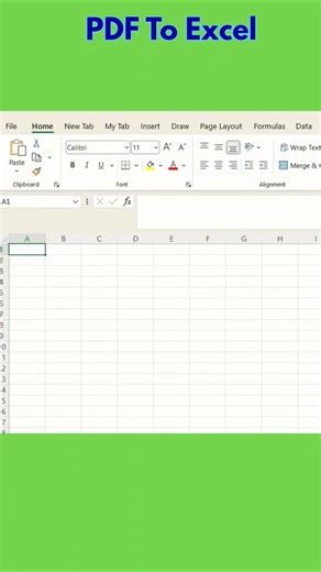 Pdf to Excel#shorts #shortvideo #shortsvideo #shortviral #excel #shortcutkeys #viral