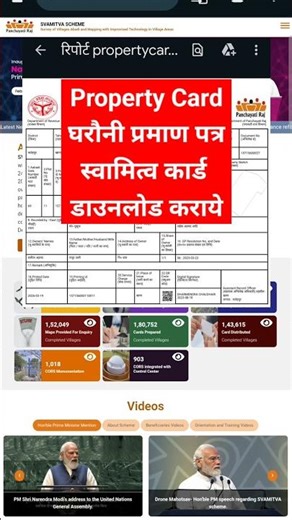 Property Card Download | Gharauni Download kaise Kare | Svamitva Scheme
