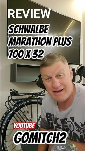 BICYCLE TOURING TIRE REVIEW for the SCHWALBE MARATHON PLUS 700 X 32 #schwalbetires #schwalbe