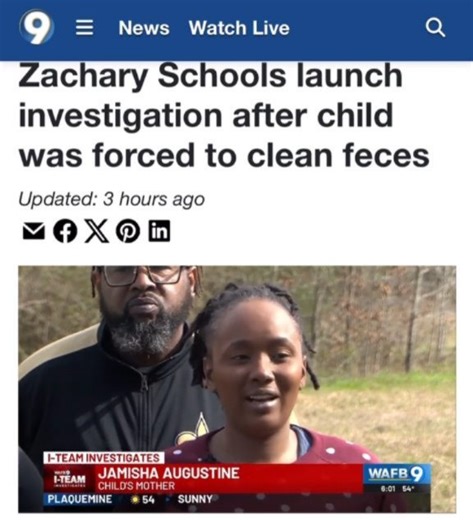 never take you life for granted 💔😭 on Instagram: "🚨👩🏽🗣👧🏽🏫💩6 YR OLD GIRL WHO "POOPED" HER PANTS Ordered to Clean Up "Without Gloves" After Teacher Denied Requests to Use the Bathroom A Louisiana mother is furious after her 6-year-old daughter, repeatedly denied bathroom breaks, was allegedly forced to clean herself barehanded after defecating in class. "She asked her teacher to go to the restroom, but she said no beca