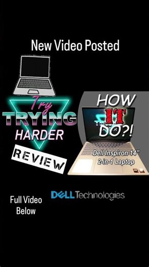 New Video Posted @Dell #ad #review #dell #laptop #2in1 #inspiron #tablet #consumertech #youtube