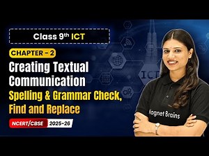 Libre Office Writer - Spelling and Grammar Check, Find and Replace | Ch 2 | Class 9 ICT | CBSE 2025