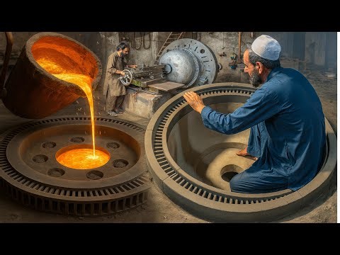 How to Build the Drum of Heavy Concrete Mixing Machine – Watch Full Video