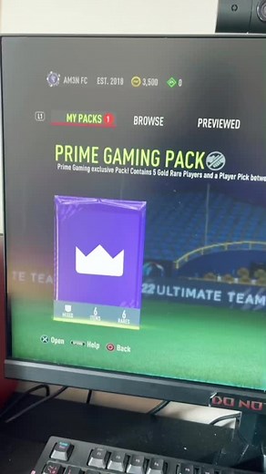 CLAIM YOUR TWITCH PRIME PACK #fifa #easports #ea #fifa22 #icon #gaming #playerpicks #packs #soccer #fyp #review #gamers #football #team