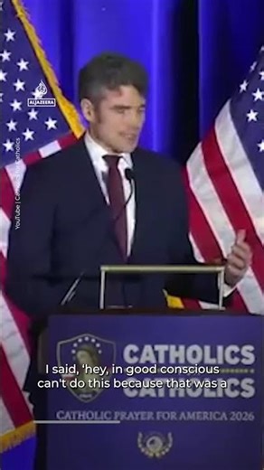 Joe Kent speaks out against Iran war at prayer event after resigning | #ajshorts