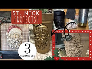 Three Ways to Use the IOD St. Nick Mold | Thrift Flips for Christmas