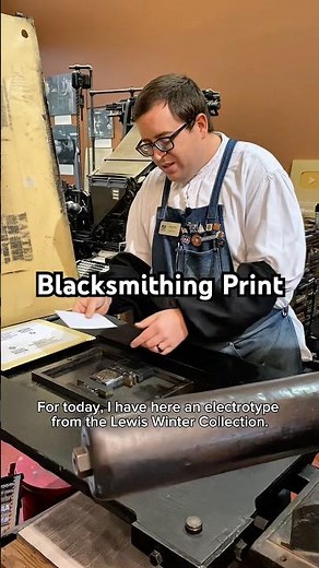 Printing some blacksmiths at work and a blacksmithing phrase for St. Clement’s Day (November 23)