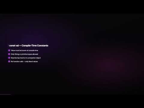 Kotlin Tutorial #3: Variables, Types & Type Inference