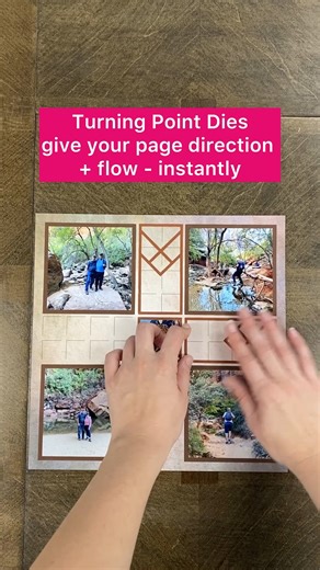 Every layout deserves a sense of direction. The new Turning Point Dies guide your eye, add visual flow, and make your pages come alive. ➡️ Just one cut, and your photos point the way. #MosaicMoments #ScrapbookInspo #ScrapbookDesign #CreativeScrapbooking #TurningPointDies | MOSAIC MOMENTS