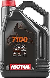 Amazon.com: Motul 7100 4T 10W-40 Synthetic Oil 4 Liters (104092) : Automotive