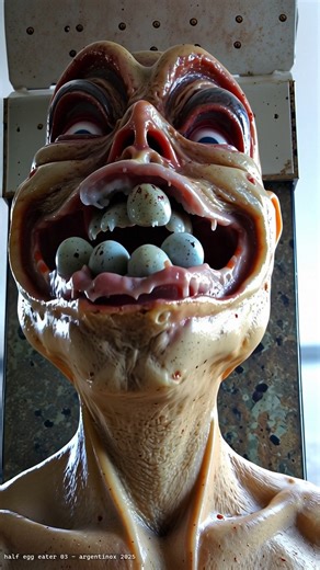 149K views · 1.4K reactions | half egg eater 03 best quality: youtube.com/shorts/Bzdlxqsspak Follow me on IG: instagram.com/argentinox/ #aisurrealism #darksurrealism #surrealism #bodyhorror | Sintetico | Facebook