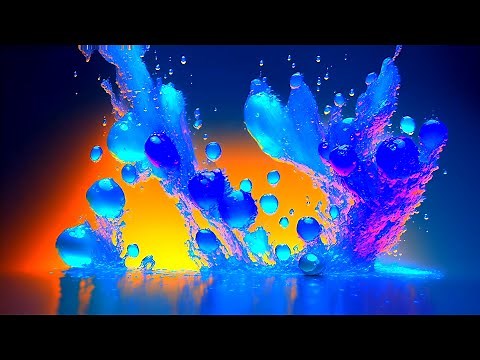 Abstract Liquid Background (Colorful Water) - Copyright Free Video, Abstract Background Screensaver