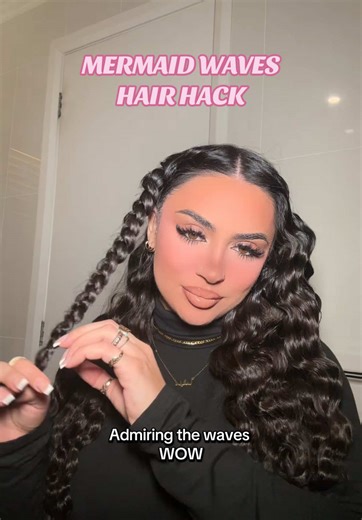 Learn Mermaid Waves Hair Hack for Stunning Styles