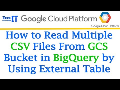 How to read Multiple CSV files from GCS Bucket in BigQuery by using External Table