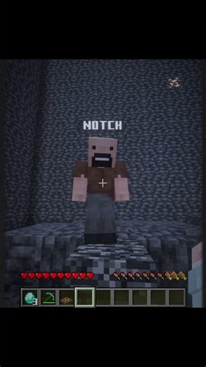 Herobrine help me, but Notch #meme #minecraft #minecraftanimation #herobrine #notch #mrbeast #karl