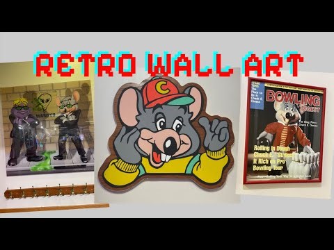 Chuck E Cheese Retro Wall Art, Signs, and Decorations Compilation #nostalgia #nostalgiacore