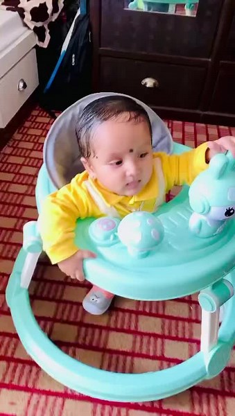 HAPPY LITTLE CUSTOMER  ✅ Baby easy to use and portable musical round walker in green colour ❤️ #Priju_Dahal  From -Samakhusi  Thanks for shopping at "COZYKID’S". We hope to have the pleasure of doing business with you in the future.  | CozyKid's | Facebook