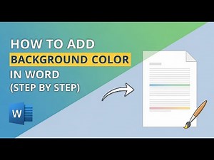 How to Add Background Color in Word (Step by Step)
