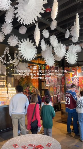 Graffiti Gardens on Instagram: "Denver’s swirly, twirly holiday market is a handmade wonderland 🎁 Join us for the final weekend of shopping, sipping, and festive vibes in RiNo ☃️ 📍 2620 Walnut St 🕒 Fridays 4–9PM | Saturdays 11–7PM | Sundays 11–5PM 🎄 Last day: Sunday, December 21st!"