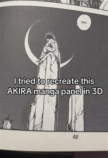 Recreating AKIRA Manga Panel in 3D Animation