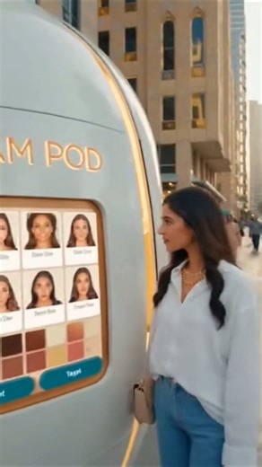 Dubai’s Newest AI Makeup Robot Will Shock You 🤖💄 | Future Beauty Machine #hairstyle #shortvideo #ai