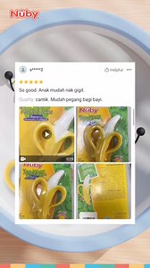 Discover why moms and babies adore the Nuby Banana Teether! 🍌 Let's see the joy it brings to little ones. Perfect for soothing those teething troubles. . #nubymalaysia #babyteething #ParentingJourney #parenting #NubyBananaTeether #TeethingRelief #MomApproved . Get one for your little⚡ https://bit.ly/NubyBananaTeether | Nûby Malaysia