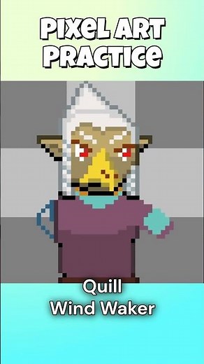 Quill from Zelda Wind Waker - Pixel Art Practice
