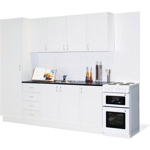 Practa Straight Line Modular Kitchen Flat Pack