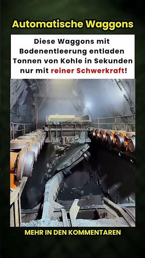 Waggons, die Tonnen von Kohle in Sekunden nur mit Schwerkraft entladen! 🚂💨