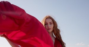 Face Beautiful Ginger Caucasian Woman Natural Stock Footage Video (100% Royalty-free) 1097288339 | Shutterstock