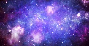 3D Deep Space travel through a cluster of stars and galaxies stars in the Milky Way galaxy