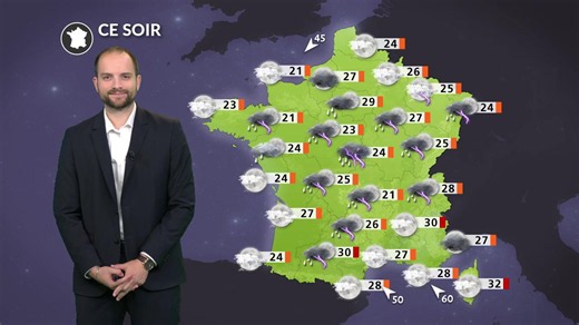Météo de votre dimanche : orages violents au sud, chute vertigineuse de la température - Actualités La Chaîne Météo