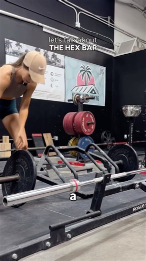 Megan Morat | Trainer & Nutritionist on Instagram: "Say hello to the hex bar! Your quad engagement + low back-friendly bestie. 💁🏻‍♀️ Hex bar deadlifts and “regular” deadlifts both involve lifting a load from the floor using a hip-dominant pattern, but key difference is that the hex bar centers the load AROUND the body. This alters the force distribution of the weight from all hips, to hips and knees. So what does this actually mean for me, Meg?! 🤔 • You’ll have to keep your torso more upright