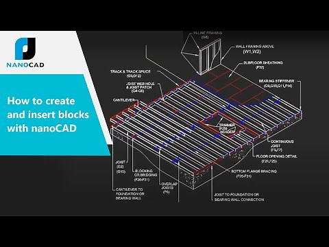 How to create and insert blocks with nanoCAD