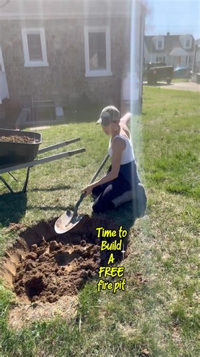 FREE Backyard Fire Pit 🔥 Using ONLY What I Had (Wait for Part 2!)